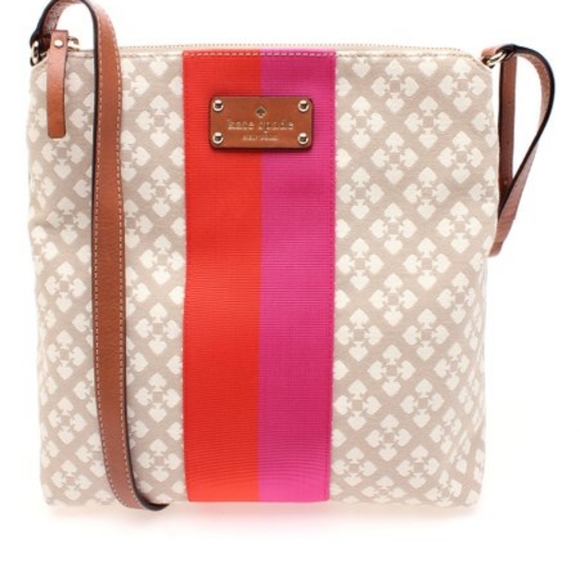 kate spade Handbags - Kate Spade New York Stucco Victoria Classic Leather Crossbody Bag Canvas